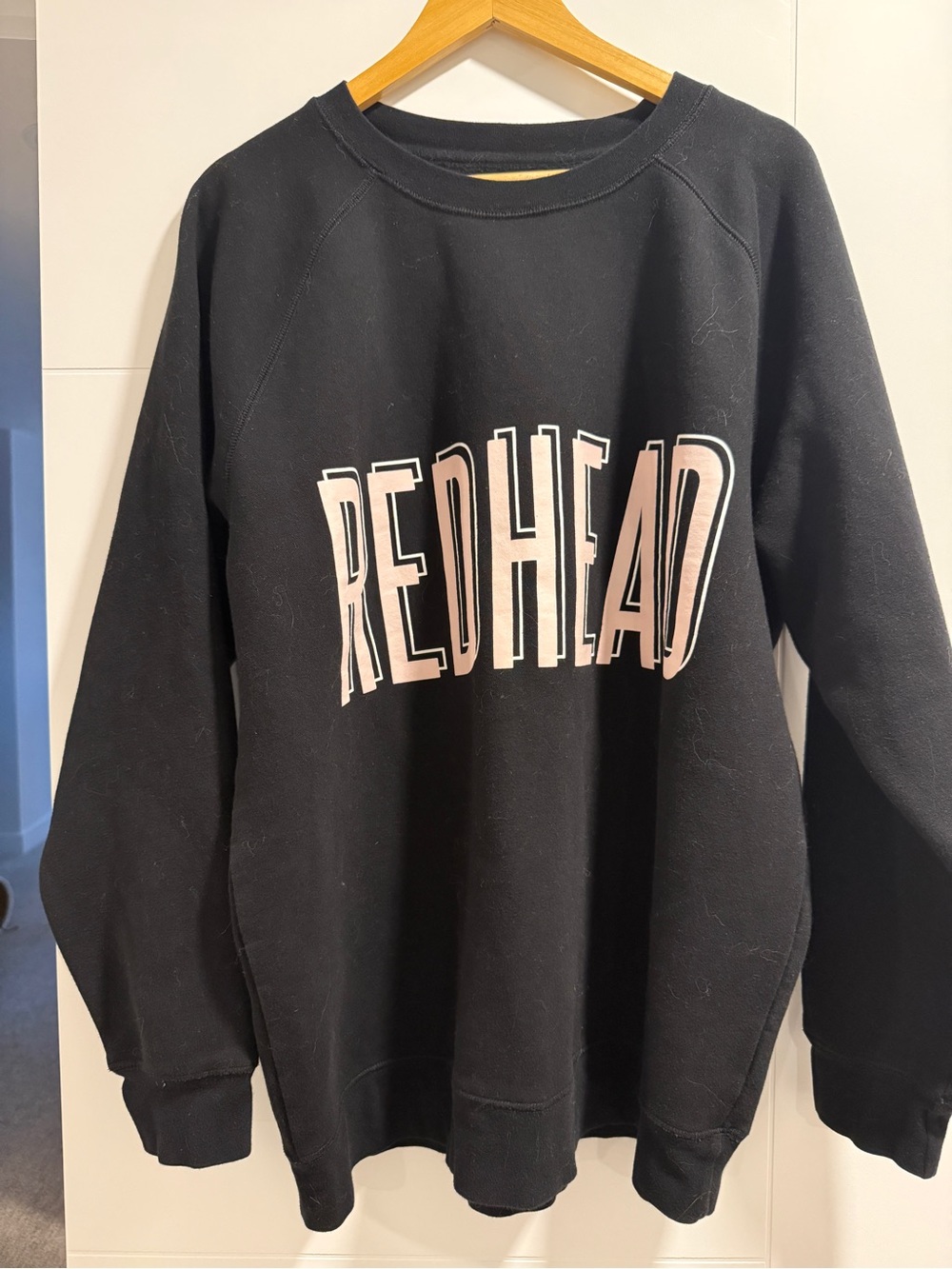 'REDHEAD' Oversized Crewneck Sweater